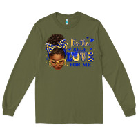 Army Green sorority colors blue and gold it's the self love f Long Sleeve Tee - texasbilliewilder