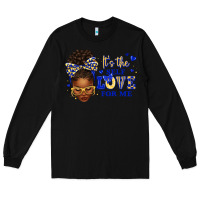 Black sorority colors blue and gold it's the self love f Long Sleeve Tee - texasbilliewilder