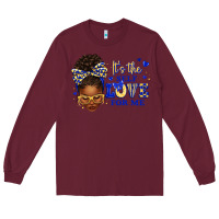 Burgundy sorority colors blue and gold it's the self love f Long Sleeve Tee - texasbilliewilder