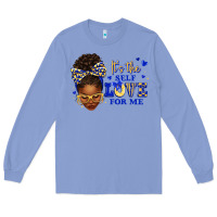 Colony Blue sorority colors blue and gold it's the self love f Long Sleeve Tee - texasbilliewilder