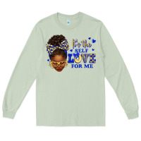 Matcha sorority colors blue and gold it's the self love f Long Sleeve Tee - texasbilliewilder