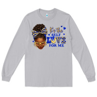 Moon Dust sorority colors blue and gold it's the self love f Long Sleeve Tee - texasbilliewilder