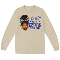 Mushroom sorority colors blue and gold it's the self love f Long Sleeve Tee - texasbilliewilder