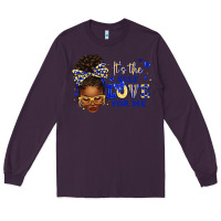 Plum sorority colors blue and gold it's the self love f Long Sleeve Tee - texasbilliewilder