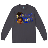Smoke sorority colors blue and gold it's the self love f Long Sleeve Tee - texasbilliewilder