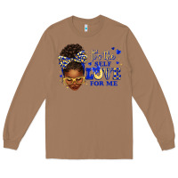 Toasted Coconut sorority colors blue and gold it's the self love f Long Sleeve Tee - texasbilliewilder