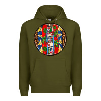 Army Green dominican republic coasters Premium Hoodie - AdoDesignShop