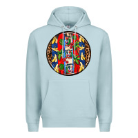 Blue Mist dominican republic coasters Premium Hoodie - AdoDesignShop