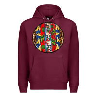 Burgundy dominican republic coasters Premium Hoodie - AdoDesignShop