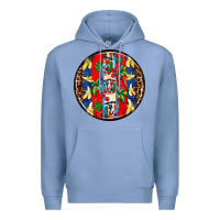 Colony Blue dominican republic coasters Premium Hoodie - AdoDesignShop