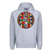 Heather Grey dominican republic coasters Premium Hoodie - AdoDesignShop