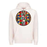 Pale Pink dominican republic coasters Premium Hoodie - AdoDesignShop