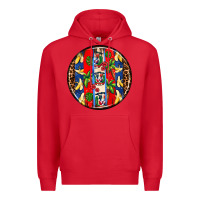 Red dominican republic coasters Premium Hoodie - AdoDesignShop