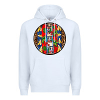White dominican republic coasters Premium Hoodie - AdoDesignShop