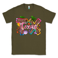 Army Green texas summer Classic Tee - Zillion Design Studio