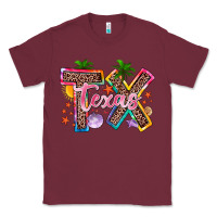 Burgundy texas summer Classic Tee - Zillion Design Studio