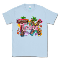 Dusty Blue texas summer Classic Tee - Zillion Design Studio