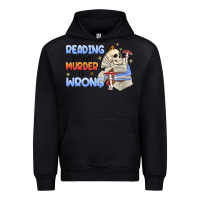 Black reading because murder is wrong Urban Hoodie - MaliasSmallBusiness