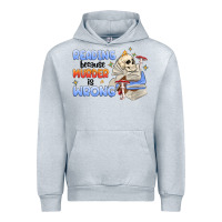 Heather Grey reading because murder is wrong Urban Hoodie - MaliasSmallBusiness