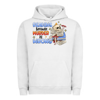 Pigment Lunar Rock reading because murder is wrong Urban Hoodie - MaliasSmallBusiness