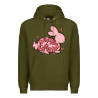 Army Green happy easter Premium Hoodie - MaliasSmallBusiness