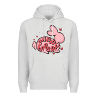Dove Grey happy easter Premium Hoodie - MaliasSmallBusiness
