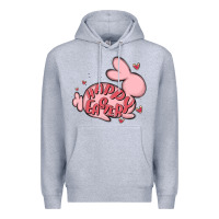 Heather Grey happy easter Premium Hoodie - MaliasSmallBusiness