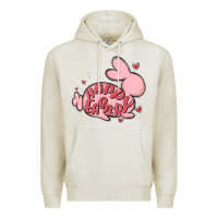 Oatmeal Heather happy easter Premium Hoodie - MaliasSmallBusiness