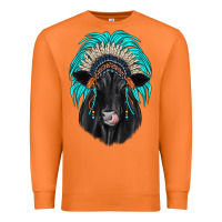 Carrot black angus indian headdress Premium Sweatshirt - JahusDesignShop