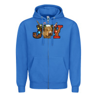 True Royal christmas joy cow Zipper Hoodie - RanaPortraitStore