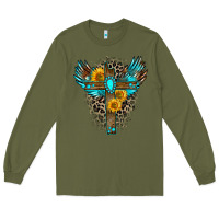 Army Green gemstone cross Long Sleeve Tee - Zillion Design Studio