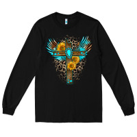 Black gemstone cross Long Sleeve Tee - Zillion Design Studio