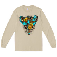 Mushroom gemstone cross Long Sleeve Tee - Zillion Design Studio