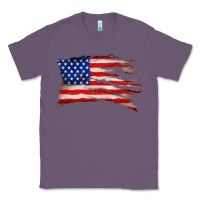 Lavender tattered american flag Classic Tee - Zillion Design Studio