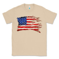 Mushroom tattered american flag Classic Tee - Zillion Design Studio