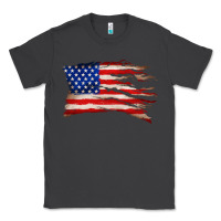 Smoke tattered american flag Classic Tee - Zillion Design Studio