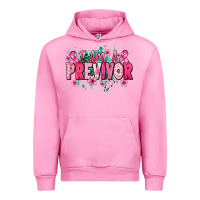 Fuchsia Pink i am a previvor Urban Hoodie - NancyCooperArtShop
