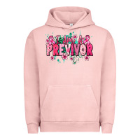 Pigment Salmon i am a previvor Urban Hoodie - NancyCooperArtShop