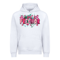 White i am a previvor Urban Hoodie - NancyCooperArtShop