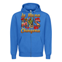 True Royal La Mama mas Chingona Zipper Hoodie - texasbilliewilder