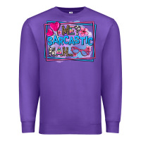 Purple me sarcastic nah Premium Sweatshirt - AdoDesignShop