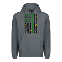 Rock shamrock usa flag Premium Hoodie - MaliasSmallBusiness