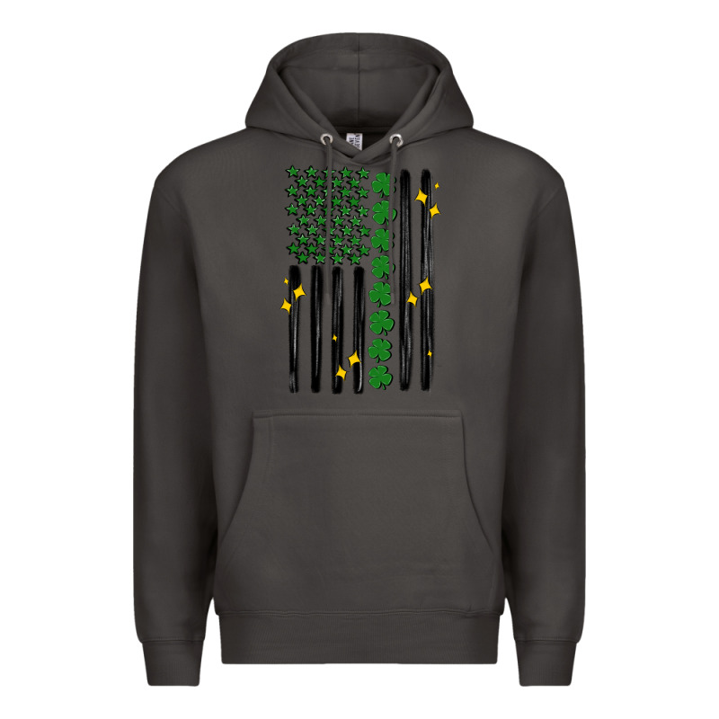 Shamrock Usa Flag Premium Hoodie by MaliasSmallBusiness | Teevron
