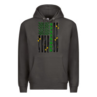 Smoke shamrock usa flag Premium Hoodie - MaliasSmallBusiness