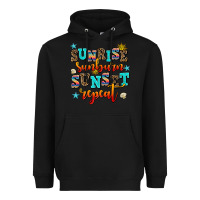 Black sunrise sunburn sunset repeat Heavyweight Hoodie - AdoDesignShop