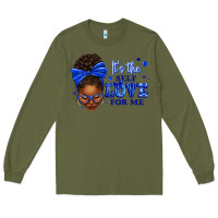 Army Green sorority colors it's the self love for me afro wom Long Sleeve Tee - texasbilliewilder