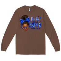 Chestnut sorority colors it's the self love for me afro wom Long Sleeve Tee - texasbilliewilder