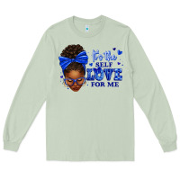 Matcha sorority colors it's the self love for me afro wom Long Sleeve Tee - texasbilliewilder