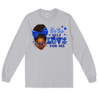 Moon Dust sorority colors it's the self love for me afro wom Long Sleeve Tee - texasbilliewilder