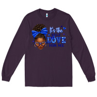 Plum sorority colors it's the self love for me afro wom Long Sleeve Tee - texasbilliewilder